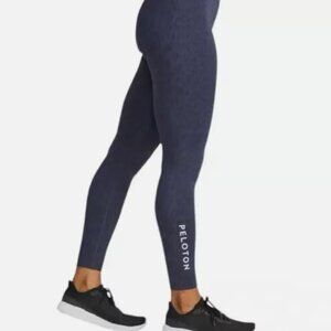 Peloton Move Women Mission High Rise Navy Cheetah Leggings Size Small S Purple
